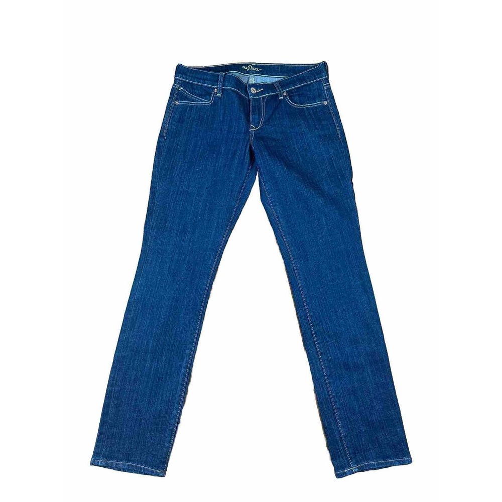 Old Navy The Diva Women's Size 4 Reg Dark Wash Blue Denim Jeans Pants